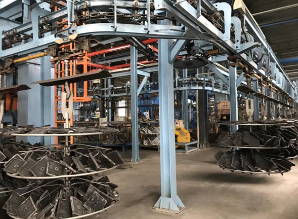 Shot blasting production line